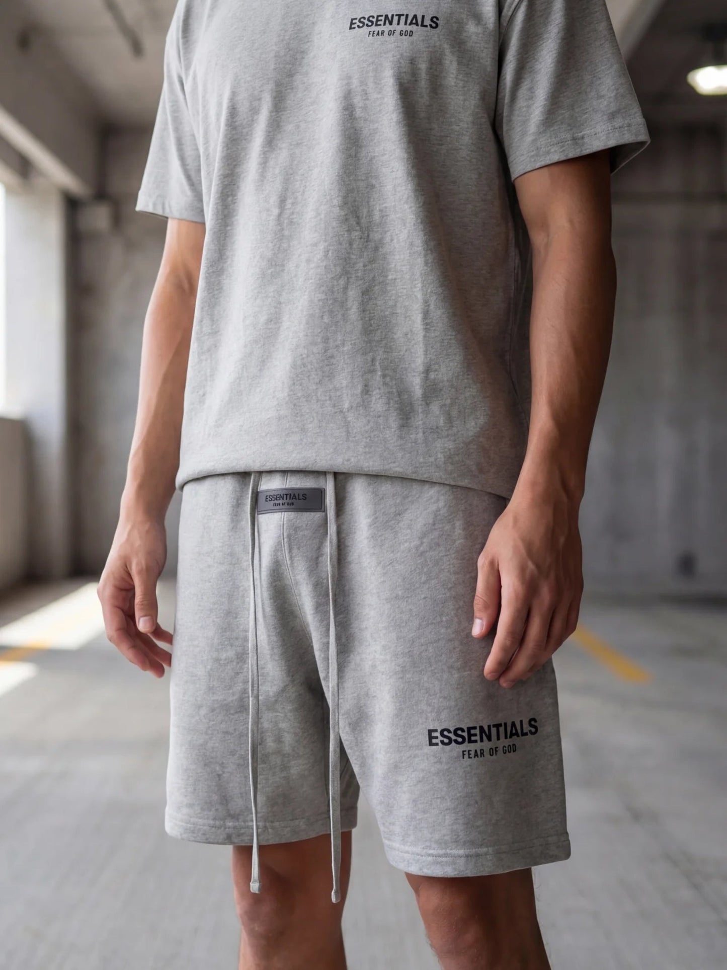 Essential Shorts – Stone Grey