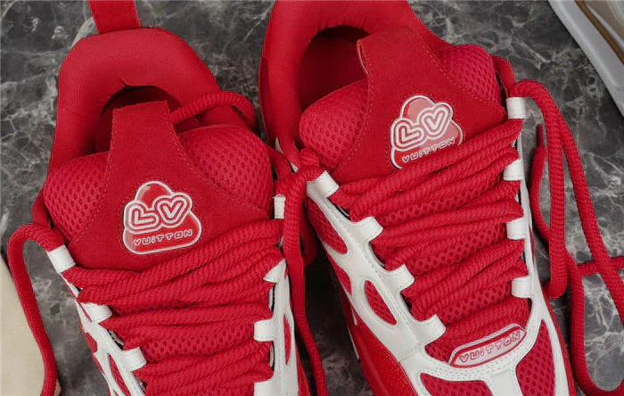 LOUIS VUITTON SKATE SNEAKER ROUGE ET BLANC