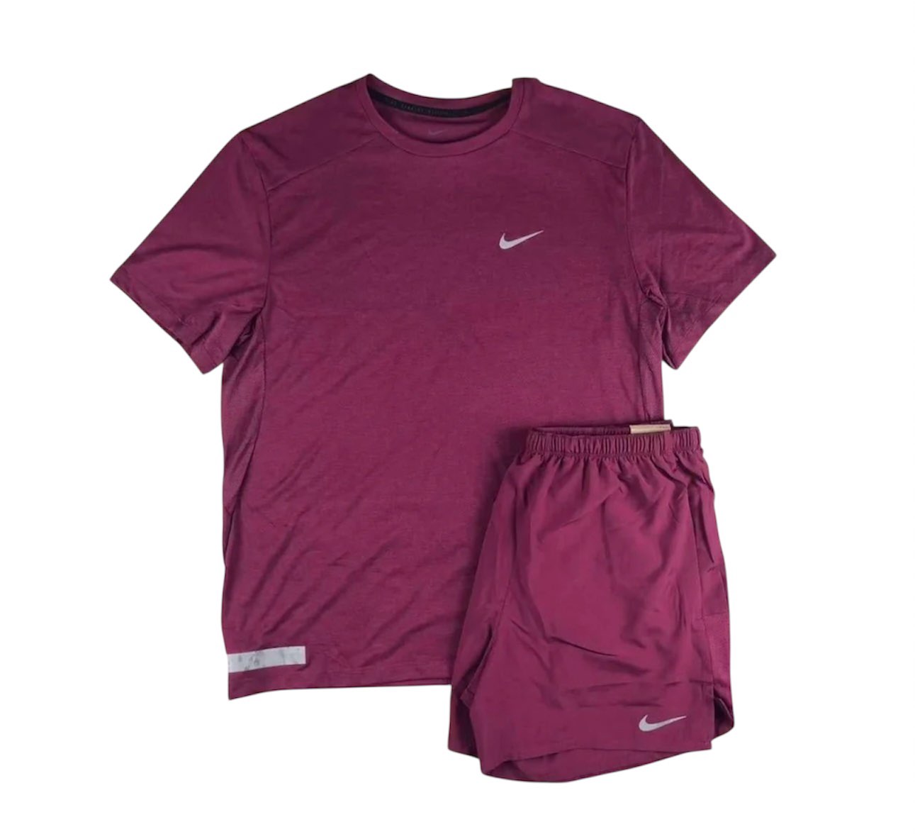 Ensemble été running - rouge bordeaux