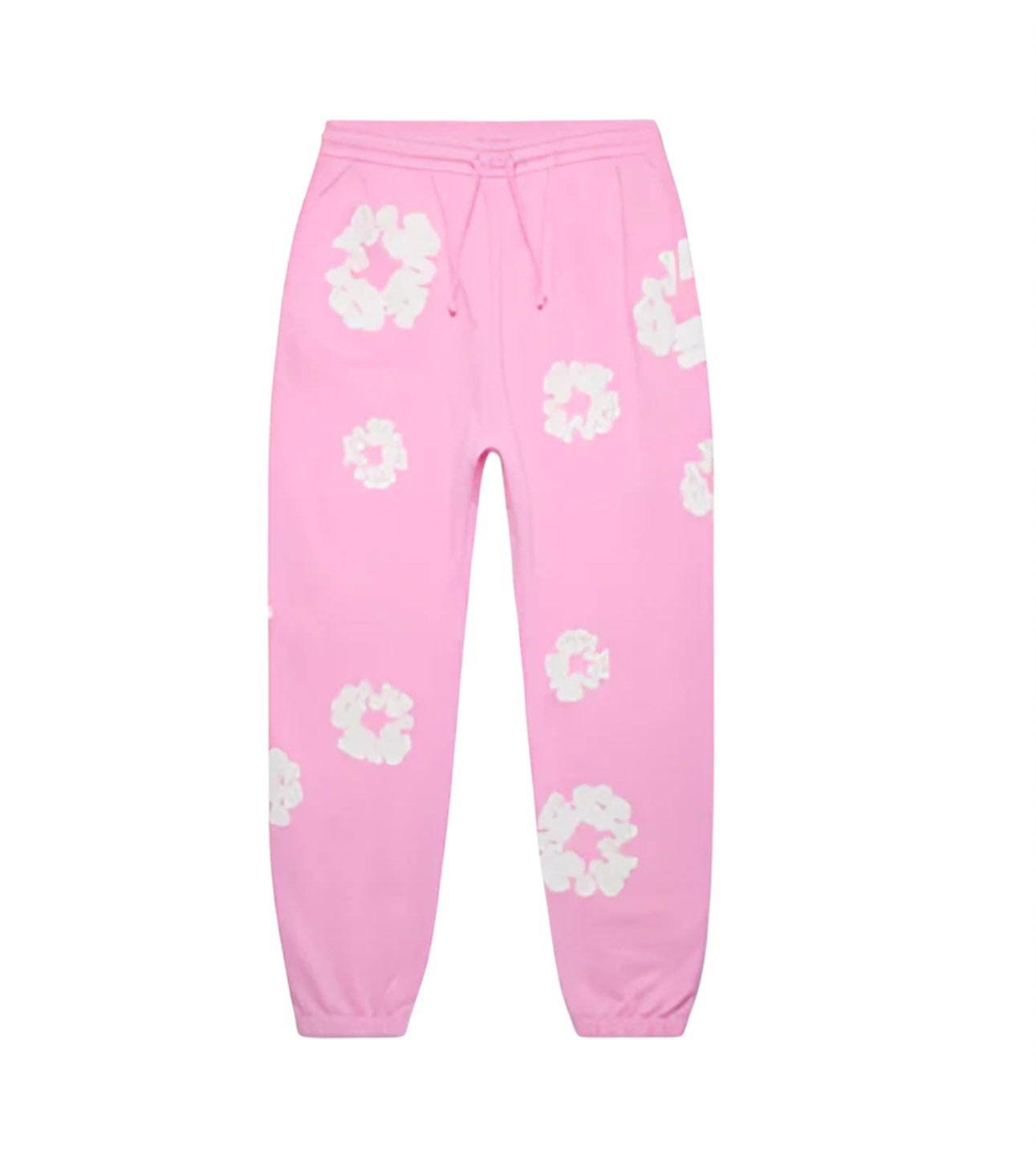 Pantalon à fleurs - rose