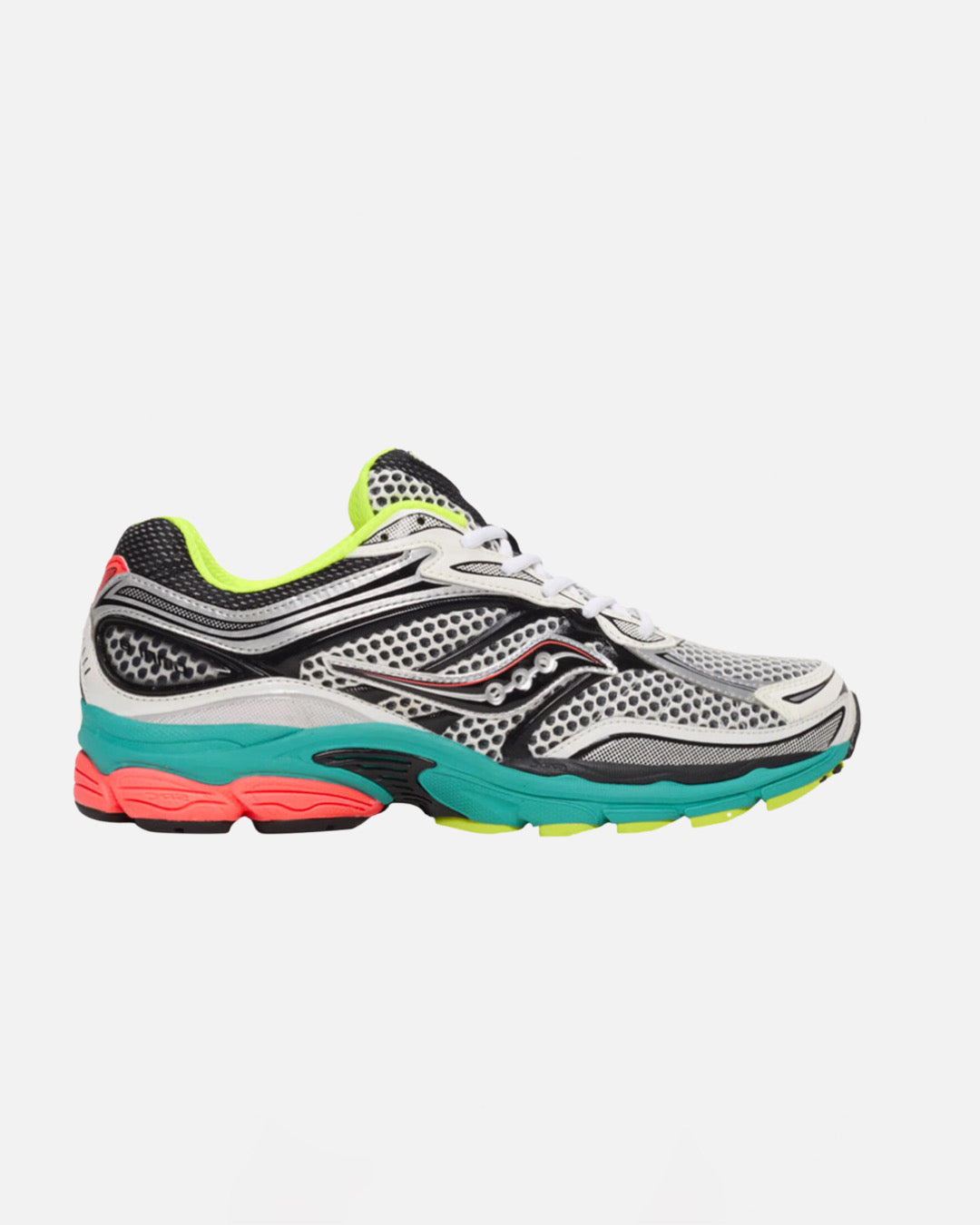 Saucony omni 9 - bleu/rose/jaune