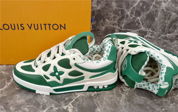 LOUIS VUITTON SKATE SNEAKER VERT BLANC