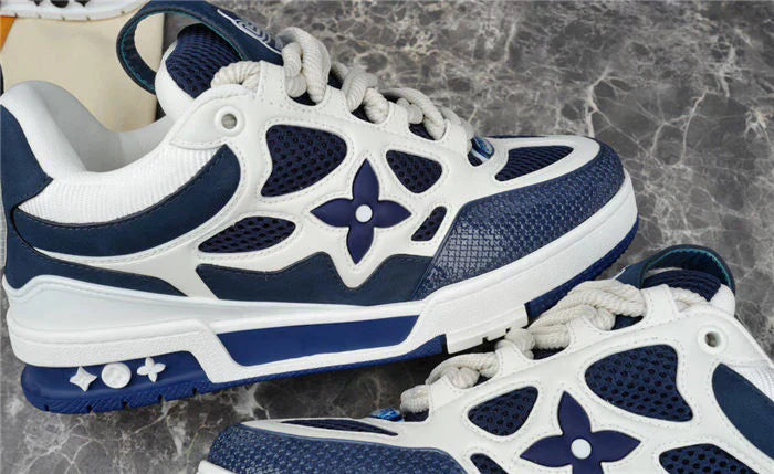 LOUIS VUITTON SKATE SNEAKER MARINE ET BLANC