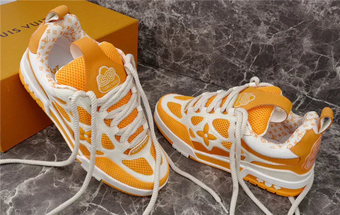 LOUIS VUITTON SKATE SNEAKER JAUNE BLANC