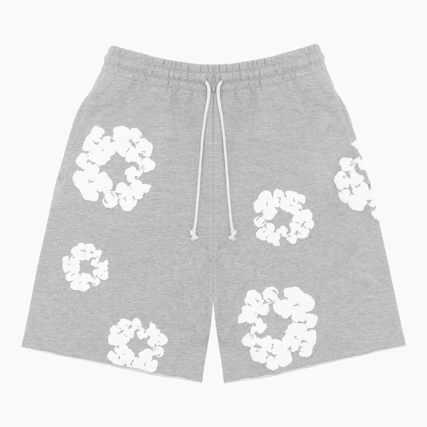 Short à fleurs - gris